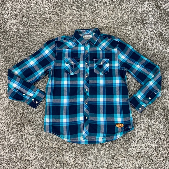 Aeropostale Other - Men’s Arepostale Pearl Snap Shirt Blue Size L